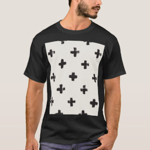 Pinselstriche Vintage nahtloses Muster T-Shirt