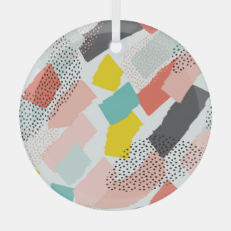 Pinselstriche: Vintages Muster. Ornament Aus Glas