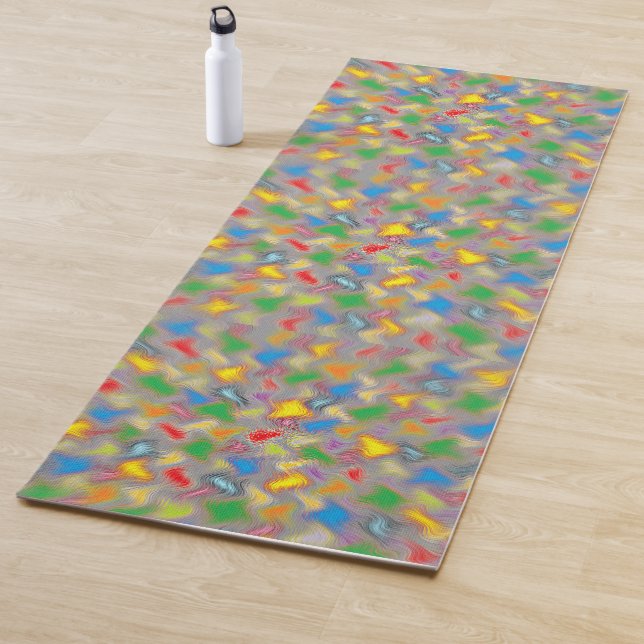 Pinselstriche Yogamatte (Beispiel)