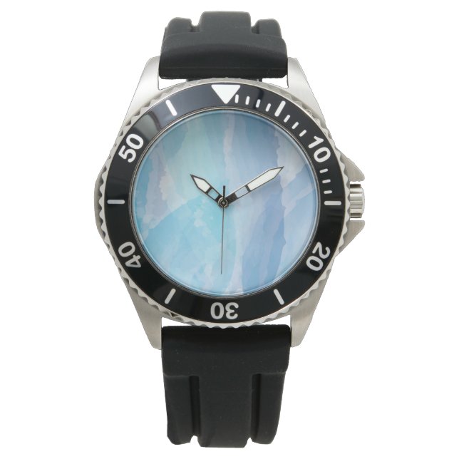 Pinselstrichkunst, abstrakt, cool armbanduhr (Vorderseite)