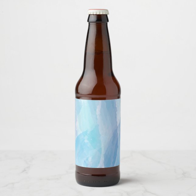 Pinselstrichkunst, abstrakt, cool bierflaschenetikett (Vorderseite)