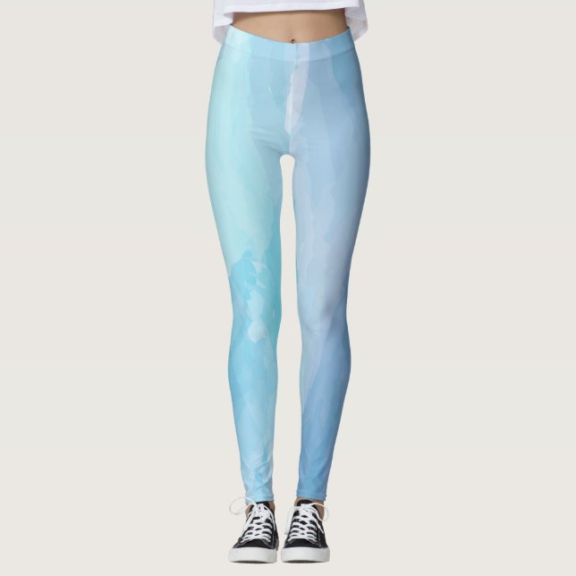 Pinselstrichkunst, abstrakt, cool leggings (Vorderseite)
