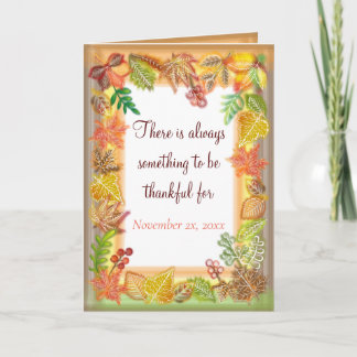 Pinselstrichkunst für Erntedank Karte