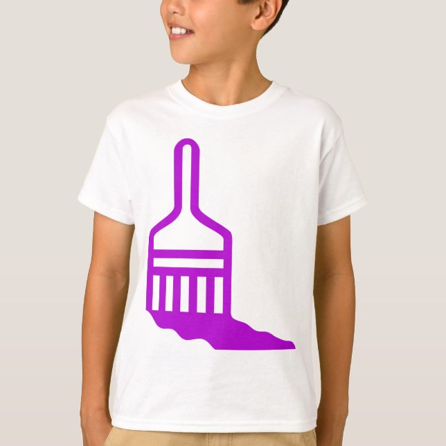 Pinselsymbol T-Shirt (Vorderseite)