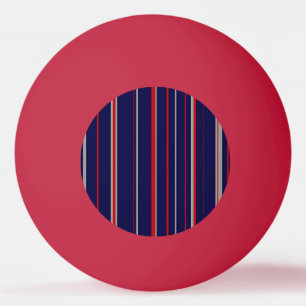 Pinstreifen, rot, Marine, grau Tischtennisball