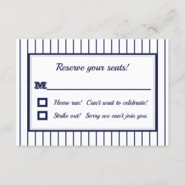 Pinstriche New York RSVP Card Einladung