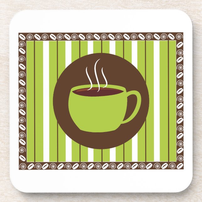 Pinstripe Kaffee Getränkeuntersetzer (Vorderseite)