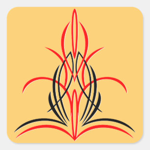 Pinstripe Quadratischer Aufkleber