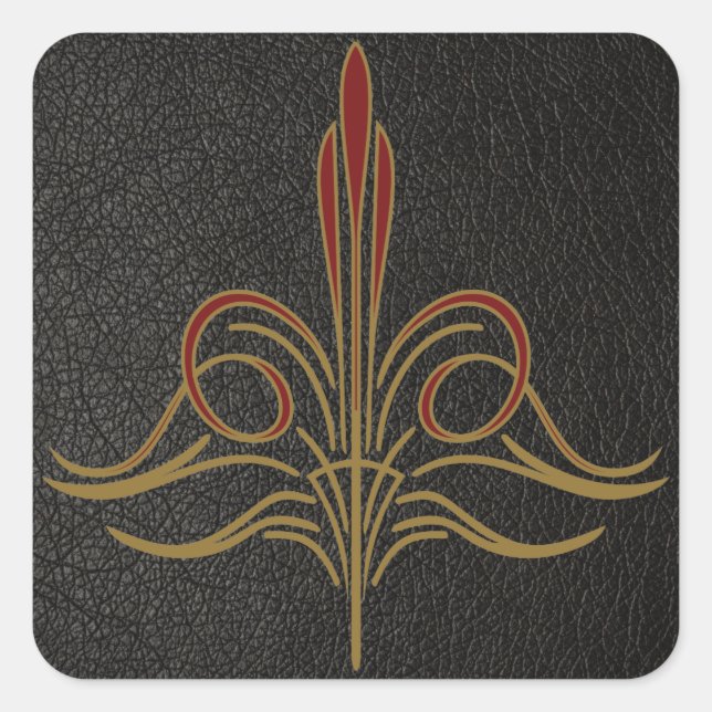 Pinstripe Quadratischer Aufkleber (Vorderseite)