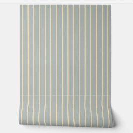 Pinstripes Gray Blue Farm Land Collection Tapete