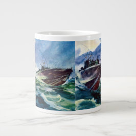 Pint-Boots-Jäger des Meeres WW2 John F. Kennedy Jumbo-Tasse