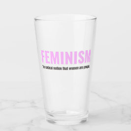Pint-Glas für Feminismus - Pour one for Progress Glas