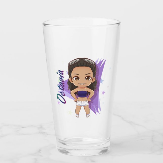 Pint Glass - Octavia Chibi Glas (Vorderseite)
