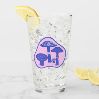 Pint Glass "Pink&Blue Mushroom" Glas