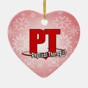 Pint-LOGO GROSSER ROTER    körperlicher Therapeut Keramik Ornament