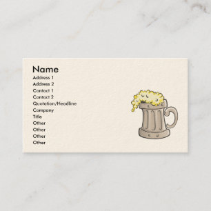 pint-of-beer-Vektor, Name, Anschrift 1, Anschrift Visitenkarte