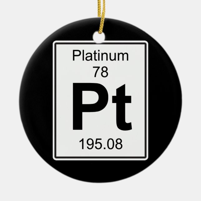 Pint - Platin Keramikornament (Vorne)