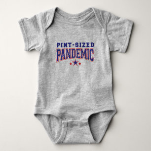 Pint-Sized Pandemic Unisex Hipster Baby One-Piece Baby Strampler