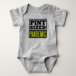 Pint-Sized Pandemic Unisex Hipster Baby One-Piece Strampler