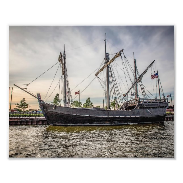 Pinta Replica Ship Fotografie Print (Vorne)