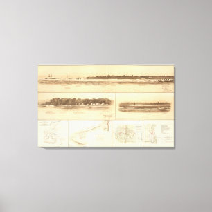 Pintbatterien und -arbeiten des Cummings Leinwanddruck