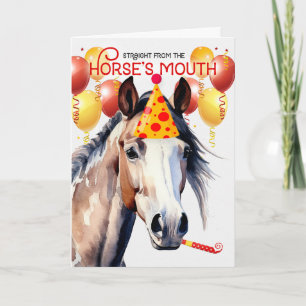 Pinto Paint Horse Funny Geburtstag Karte