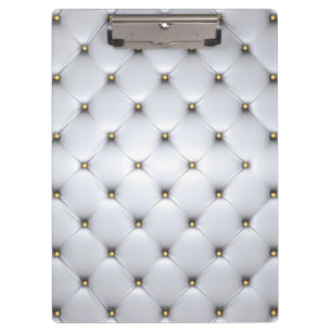 Pintuck sieht weiß und gold elegant aus klemmbrett