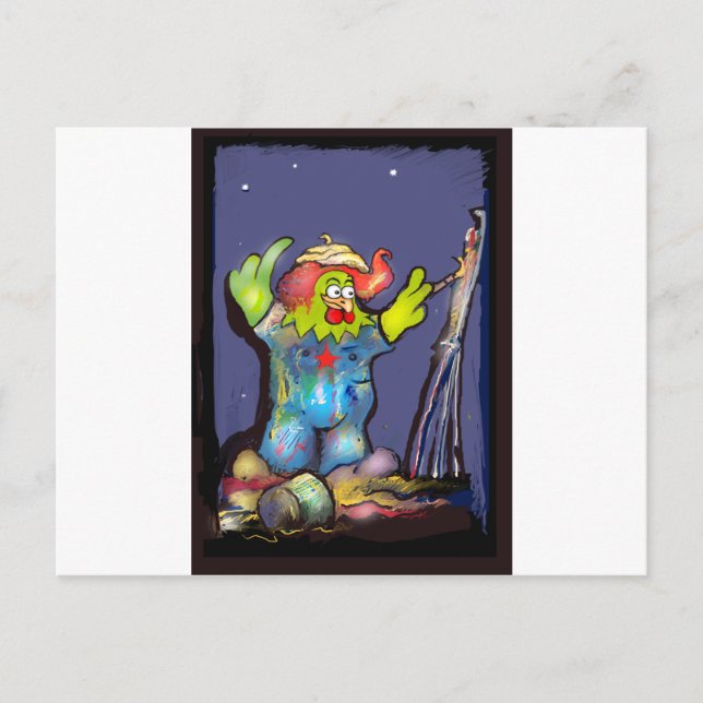 Pintura digital realizada en Fotoshop con tableta Postkarte (Vorderseite)