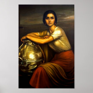 Pintura "La Fuensanta" Julio Romero de Torres Poster