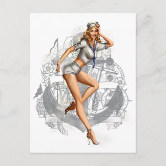 Pinup 2 postkarte