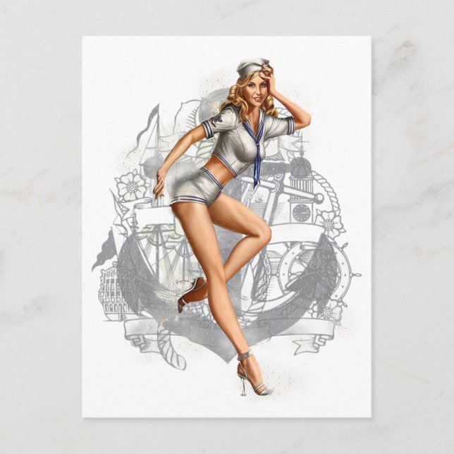 Pinup 2 postkarte (Vorderseite)