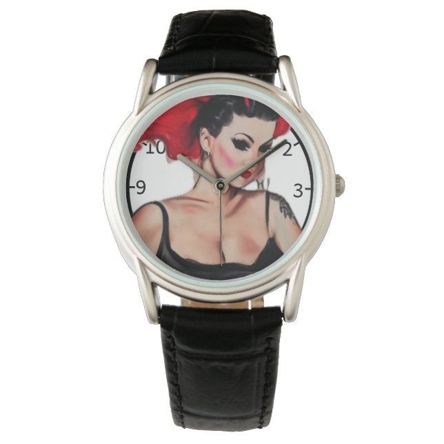 Pinup Art Watch Armbanduhr (Vorderseite)