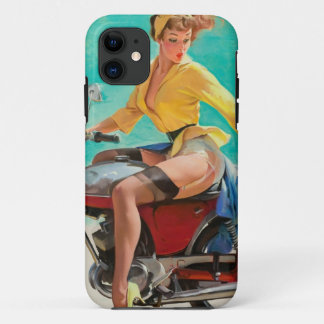 Pinup für Motorräder - Retro Pinup Case-Mate iPhone Hülle