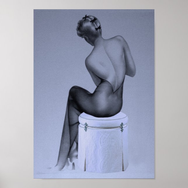 Pinup Girl Blue Poster (Vorne)