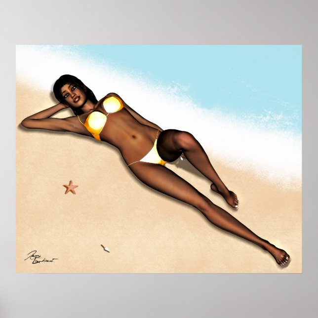 PinUp Girl Denise Poster (Vorne)