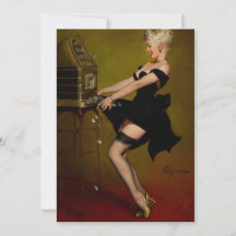 Pinup-Girl für Vintage Steckplätze