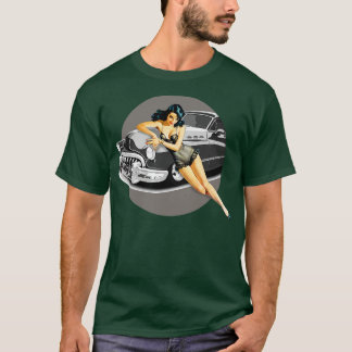 Pinup Girl Hot Vintag in den 40er Jahren T-Shirt
