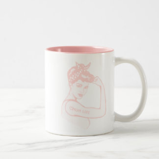Pinup-Kaffeetasse Zweifarbige Tasse