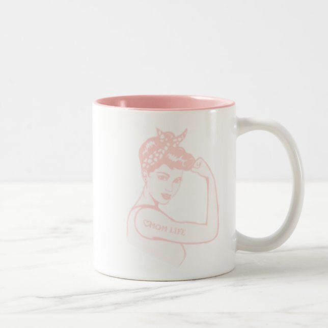 Pinup-Kaffeetasse Zweifarbige Tasse (Rechts)