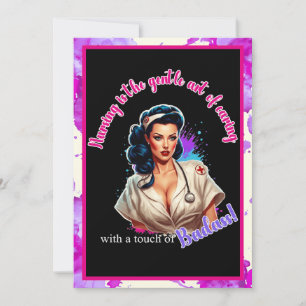 Pinup_ Nurse Badass Dankeskarte