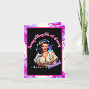 Pinup_ Nurse Badass Dankeskarte