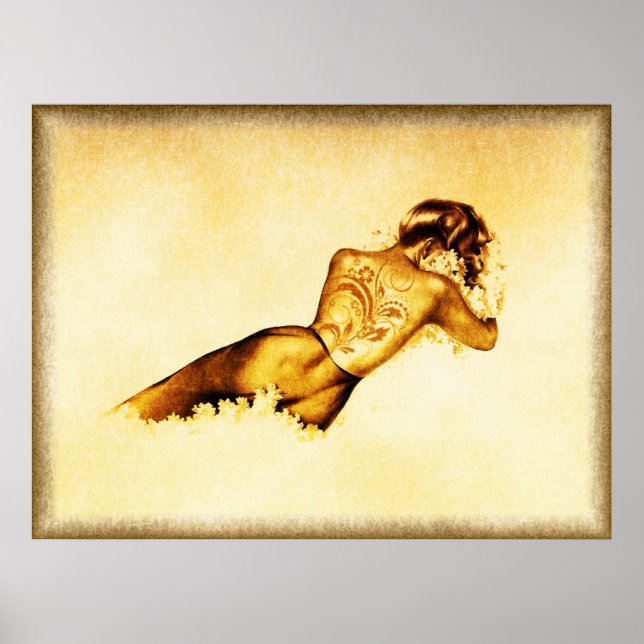 Pinup Serie Print #1 Poster (Vorne)