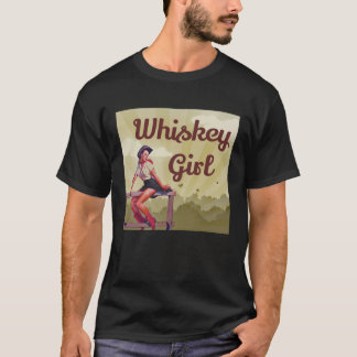 Pinup Whiskey Girl T-Shirt