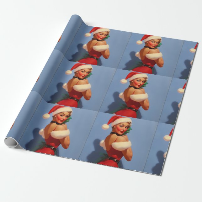 Pinup Woman #3 Wrapping Paper Geschenkpapier (Ungerollt)