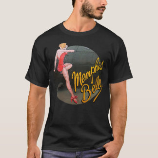 Pinup WWII B17 Flying Fortress Memphis Belle T-Shirt