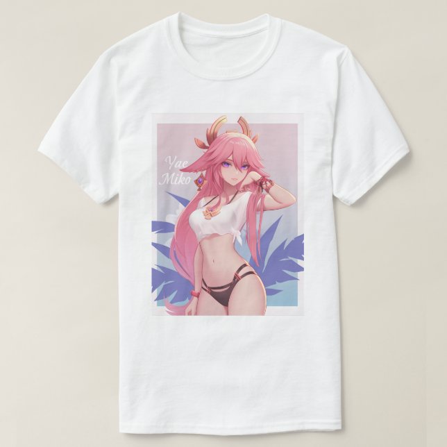 Pinup Yae Miko 173 T-Shirt (Design vorne)