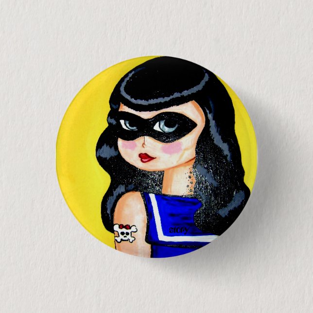 PinupGirl Button (Vorderseite)
