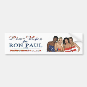 PinUps4RonPaul Autoaufkleber