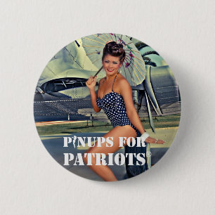 Pinups für die Patrioten offiziell Button