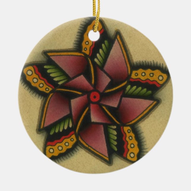 Pinwheel 2 keramikornament (Vorne)